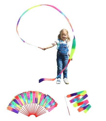 đ 20 Rainbow Ribbon Dancing Wands â Whirl, Twirl, and Celebrate