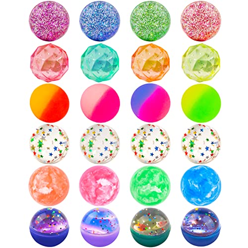 🪩 24 High-Bounce Balls – Eye-Catching, Party-Perfect Energy Bursts
