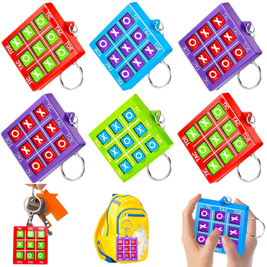 🔑 16 Tic Tac Toe Game Keychains – Clever, Colorful, Collectible