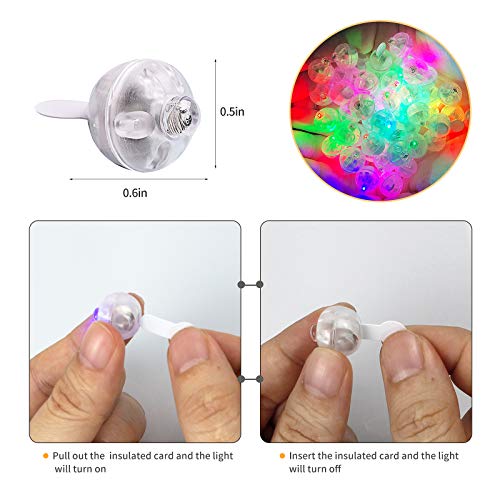 🎈 100 PCS Rainbow LED Mini Balloon Lights – Magical Glow for Balloons, Lanterns & Party Decor