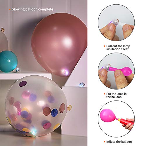 🎈 100 PCS Rainbow LED Mini Balloon Lights – Magical Glow for Balloons, Lanterns & Party Decor