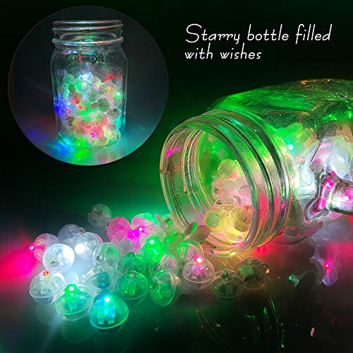 🎈 100 PCS Rainbow LED Mini Balloon Lights – Magical Glow for Balloons, Lanterns & Party Decor