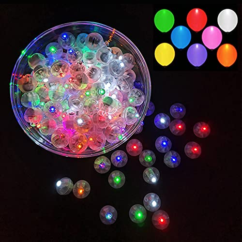 🎈 100 PCS Rainbow LED Mini Balloon Lights – Magical Glow for Balloons, Lanterns & Party Decor
