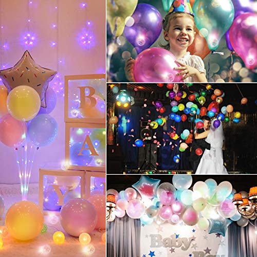 🎈 100 PCS Rainbow LED Mini Balloon Lights – Magical Glow for Balloons, Lanterns & Party Decor