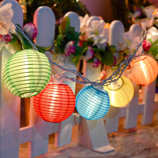🎉 8.5Ft Multicolor Lantern String Lights – Vibrant Hanging Decor for Indoor & Outdoor Events