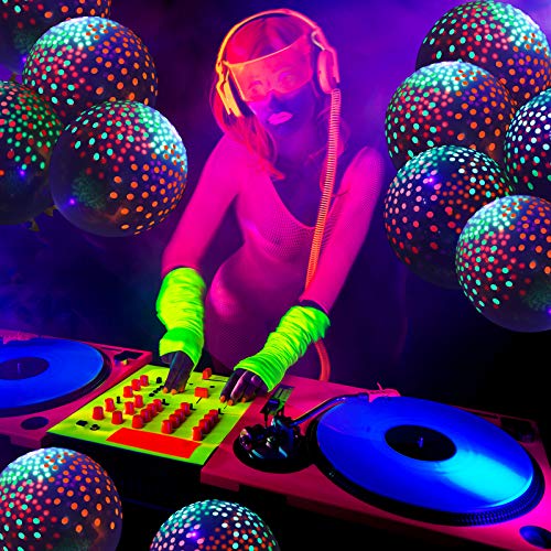 🎯 50 Neon Glow Polka Dot Balloons – Mini Dots, Maximum Wow
