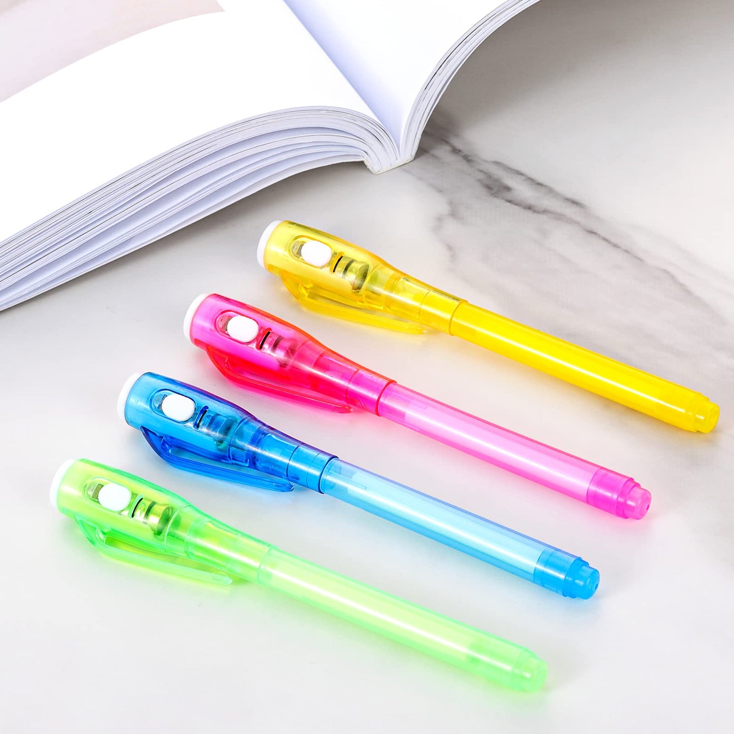 🕵️‍♂️ 30-Pack Invisible Ink Pens with UV Light – Spy Party Magic Markers